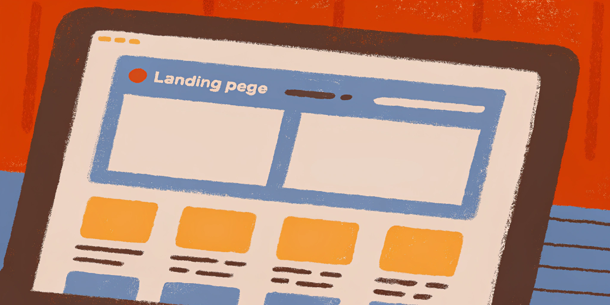 랜딩페이지란 - Landing page 화면 구성 예시